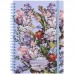 Блокнот AXENT A5 на спір. тв. пал. 80арк. Olga Selyshcheva, Spring flow 8471-5-A, на гумці (клітинка) /8471-5-A-OS/