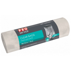 Пакети д/сміття 160л/ 10шт/90х110см LD PROService Clear Bags прозорі (20) /16207400/