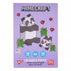 Папір кольоровий А4 20арк 10кольорів YES 955462 Minecraft.Spring, двосторонній на скобі (50) /955462/