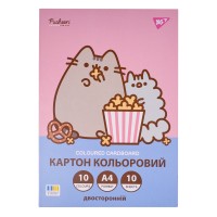 Картон кольоровий А4 10арк. 10кольорів YES 955464 Pusheen, двосторонній (25) /955464/ 
