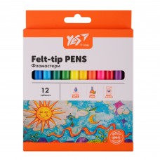 Фломастери YES 12кол. 650548 Orange Line /650548/