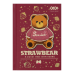 Блокнот ZiBi KIDS Line А6 тв. пал. 64арк. BEAR TOY 12721-18 св.-коричневий (клітинка) (20) /ZB.12721-18/