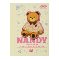 Блокнот ZiBi KIDS Line А6 тв. пал. 64арк. BEAR TOY 12721-28 бежевий (клітинка) (20) /ZB.12721-28/