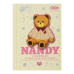 Блокнот ZiBi KIDS Line А6 тв. пал. 64арк. BEAR TOY 12721-28 бежевий (клітинка) (20) /ZB.12721-28/