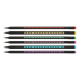 Олівець графітовий ZiBi 2321 HB BLACK DECOR з гумкою, пластиковий трикутний (144) /ZB.2321/