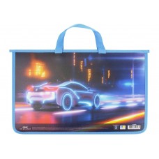 Портфель А4 MAXI 30000 "Car" пласт. на блискавці, дитячий /MX30000/