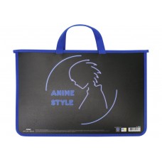 Портфель А4 MAXI 30053 "Anime Style" пласт. на блискавці, дитячий /MX30053/