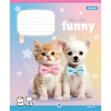Зошит  12арк. # 1ВЕРЕСНЯ 768208 Funny Pets (25) /768208/
