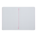 Блокнот BUROMAX А5 пласт. обкл. 80арк. NEON 24822180-10 рожевий (зшита обкладинка)(клітинка) (6) /BM.24822180-10/