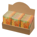 Блокнот BUROMAX А6 80арк. MARBLE 256101-11 помаранчевий, тв.лам.обкл., на гумці, крем.папір (24) /BM.256101-11/