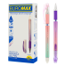 Ручка гелева BUROMAX 8312-01 0,5мм "пиши-стирай" GLOSS синя (12) /BM.8312-01/