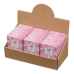 Блокнот BUROMAX А7 80арк. BLOSSOM 257102-10 рожевий, тв.лам.обкл., на гумці, крем.папір (24) /BM.257102-10/