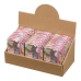 Блокнот BUROMAX А7 80арк. ROSE 257103-10 рожевий, тв.лам.обкл., на гумці, крем.папір (24) /BM.257103-10/