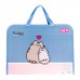 Папка для зошитів YES 492316 Pusheen B4, на блискавці, з 2-ма ручками, пластикова /492316/