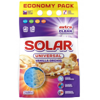 Пральний порошок SOLAR автомат 2400г Vanilla Orchid Universal + д/ручного прання