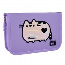 Пенал б/наповнення 1 від. YES 533628/HP-04 Pusheen Shiny, з 2-ма клапанами /533628/
