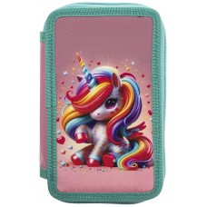 Пенал б/наповнення 2 від. CLASS 25301C Cute Unicorn /25301C/