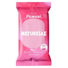 Серветки вологі NATURELLE  10шт. Pink 