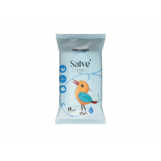 Серветки вологі Salve 15шт. Дитячі (блакитні)