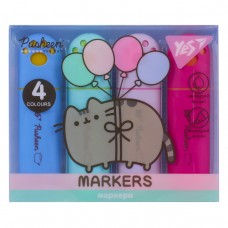 Набір маркерів текстових 4кол. YES 391106 Pusheen /391106/