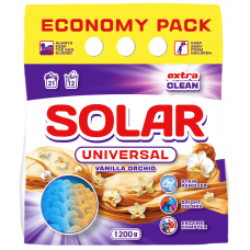 Пральний порошок SOLAR автомат 1200г Vanilla Orchid Universal + д/ручного прання
