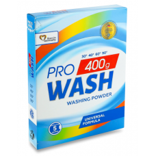 Пральний порошок Pro WASH автомат 400г Універсальний + д/ручного прання (8)