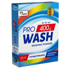 Пральний порошок Pro WASH ручний 400г Універсальний (8)