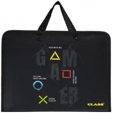 Папка для зошитів CLASS 5633-25C Gamer B4, на блискавці з 2-ма ручками, пластик /5633-25C/