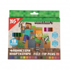 Фломастери YES 18 кольорів 650584 Minecraft /650584/