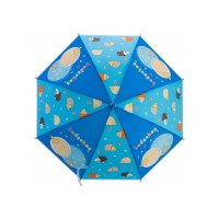 Парасолька дитяча тростина автомат ECONOMIX HEDGEHOG 98427 блакитна /E98427/