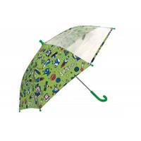 Парасолька дитяча тростина автомат ECONOMIX SPACE 98453 прозоро-зелена /E98453/
