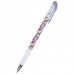 Ручка кулькова AXENT AB1049-43-A Floral White, синя (24) /AB1049-43-A/