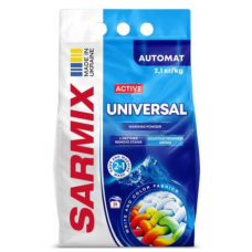 Пральний порошок SARMIX універс. 2100г Active Universal, д/всіх видів білизни (6)