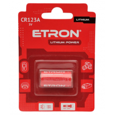 Батарейка ETRON CR123 Lithium Power  3V 1bl