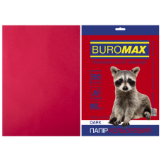 Папір кольоровий 80г/м, А4 50арк. BUROMAX 2721450-13, DARK бордовий /BM.2721450-13/