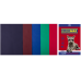 Папір кольоровий 80г/м, А4 5кол./10шт./50арк. BUROMAX 2721450-99, DARK /BM.2721450-99/