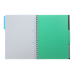 Блокнот BUROMAX А4 на спір. пласт. обкл. з розділ. 120арк. CLASSIC 24345911-01 чорний (36) /BM.24345911-01/