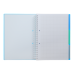 Блокнот BUROMAX А4 на спір. пласт. обкл. з розділ. 120арк. BRIGHT 24345912-02 синій (36) /BM.24345912-02/