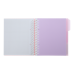Блокнот BUROMAX B5 на спір. пласт. обкл. з розділ. 120арк. PASTEL 24355912-10 рожевий (48) /BM.24355912-10/