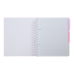 Блокнот BUROMAX B5 на спір. пласт. обкл. з розділ. 120арк. PASTEL 24355912-26 бузковий (48) /BM.24355912-26/