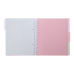 Блокнот BUROMAX B5 на спір. пласт. обкл. з розділ. 120арк. PASTEL 24355912-26 бузковий (48) /BM.24355912-26/