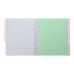 Блокнот BUROMAX B5 на спір. пласт. обкл. з розділ. 120арк. PASTEL 24355912-26 бузковий (48) /BM.24355912-26/