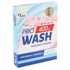 Пральний порошок Pro WASH ручний 400г Весняна свіжість, універсальний (8)