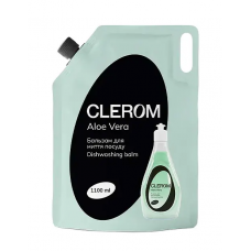 Засіб д/посуду Clerom 1,1л Бальзам Aloe Vera (дой-пак) 