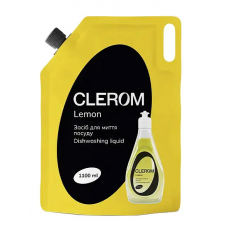 Засіб д/посуду Clerom 1,1л Lemon (дой-пак)