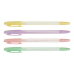 Ручка кулькова BUROMAX 8123-01 SIMPLE синя, корпус асорті (50) /BM.8123-01/