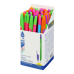 Ручка кулькова BUROMAX 8124-01 BLOOM синя, корпус асорті (50) /BM.8124-01/