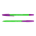 Ручка кулькова BUROMAX 8124-01 BLOOM синя, корпус асорті (50) /BM.8124-01/