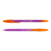 Ручка кулькова BUROMAX 8124-01 BLOOM синя, корпус асорті (50) /BM.8124-01/