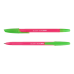 Ручка кулькова BUROMAX 8124-01 BLOOM синя, корпус асорті (50) /BM.8124-01/